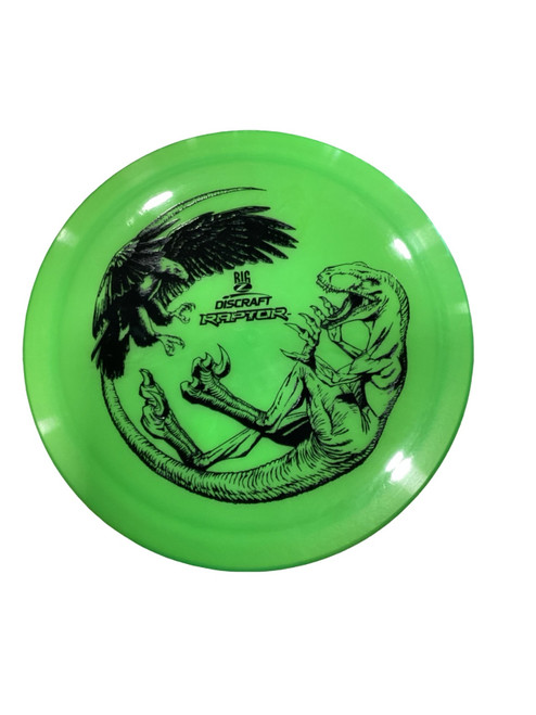 Vist Large View of Product Image Which is Used Discraft RAPTOR Disc Golf Driver Green