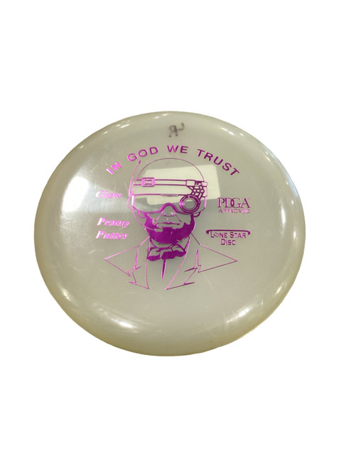 Vist Large View of Product Image Which is Used Lone Star Disc PENNY PUTTER Disc Golf Putter Clear
