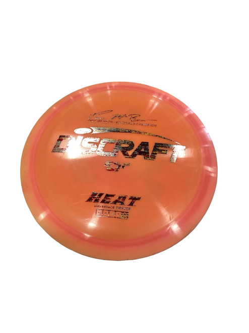 Vist Large View of Product Image Which is Used Discraft HEAT Disc Golf Driver Orange