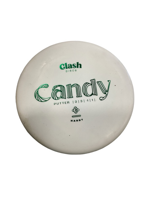Vist Large View of Product Image Which is Used Clash Discs CANDY Disc Golf Putter White
