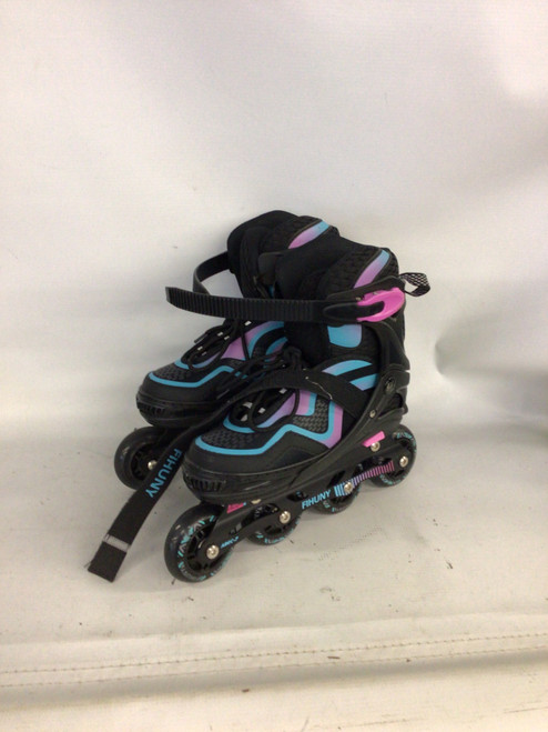 Vist Large View of Product Image Which is Used FIHUNY Junior Roller Quad Skates Black Junior 04