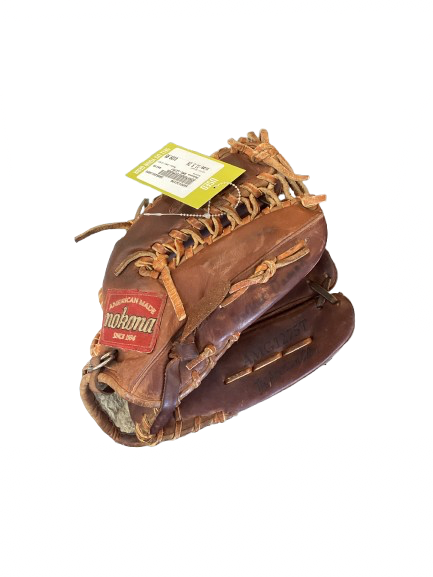 Vist Large View of Product Image Which is Used Nokona AMG-1275T BB/SB Glove RH Throw Brown 11 1/2"