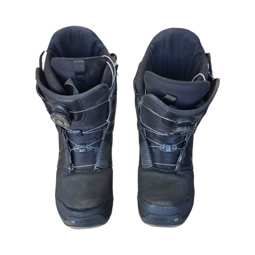 Vist Large View of Product Image Which is Used Burton MOTO BOA BOOTS SZ 9.5 Mens Snowboard Boots Black Senior 9.5