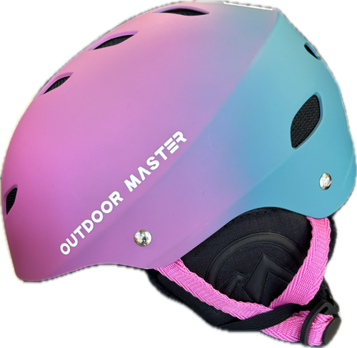 Vist Large View of Product Image Which is Used PINK/TEAL ADJ Snowsport Helmet Adult Teal SM