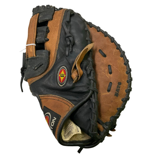 Vist Large View of Product Image Which is Used Easton NATURAL SERIES BB/SB First Base RH Throw Brown 12"