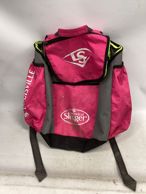 Vist Large View of Product Image Which is Used Louisville Slugger BACKPACK BB/SB Player Backpack Pink
