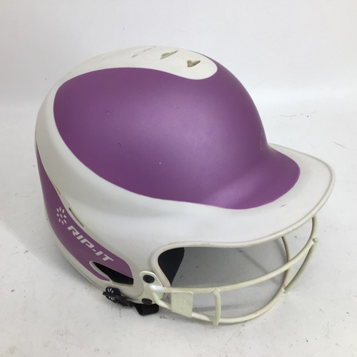 Vist Large View of Product Image Which is Used RIP-IT VISION S/M 6-6 7/8 SB HELMET Batting Helmet w/Mask Purple S/M