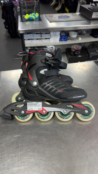 Vist Large View of Product Image Which is Used Rollerblade ZETRA BLADE Junior Rec Fitness Skates Black Junior 06