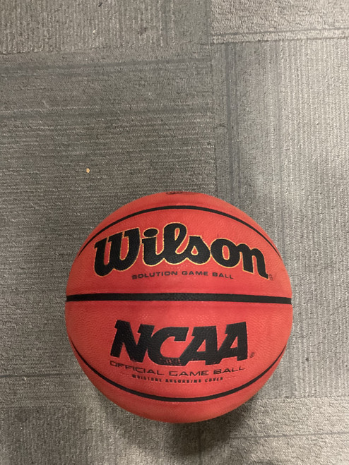 Vist Large View of Product Image Which is Used Wilson SOLUTION NCAA GAME BALL Basketball Adult Indoor 29 1/2"
