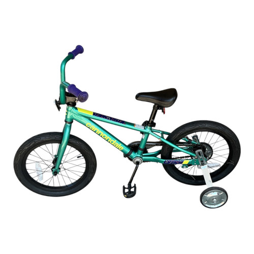 Vist Large View of Product Image Which is Used Cannondale TRAIL Training Wheel Bike Boys Green 16"