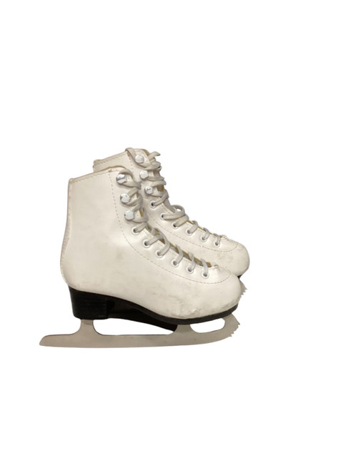 Vist Large View of Product Image Which is Used American Athletic FIGURE SKATE Girls Figure Skate White Youth 12.0