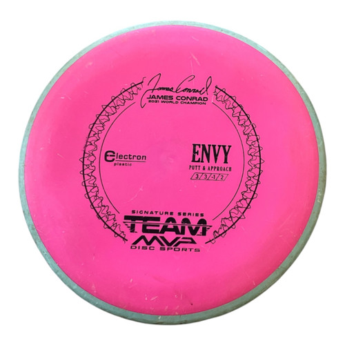 Vist Large View of Product Image Which is Used 1 PUTTER Disc Golf Putter Pink MVP ENVY