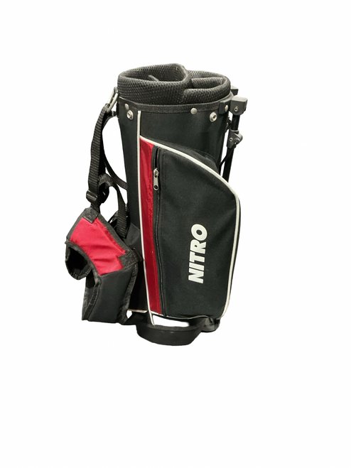 Vist Large View of Product Image Which is Used Nitro BLASTER BLK/RED STAND BAG Jr Stand Bag Black