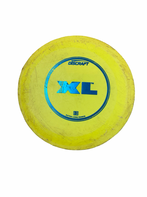 Vist Large View of Product Image Which is Used Discraft XL Disc Golf Driver Yellow