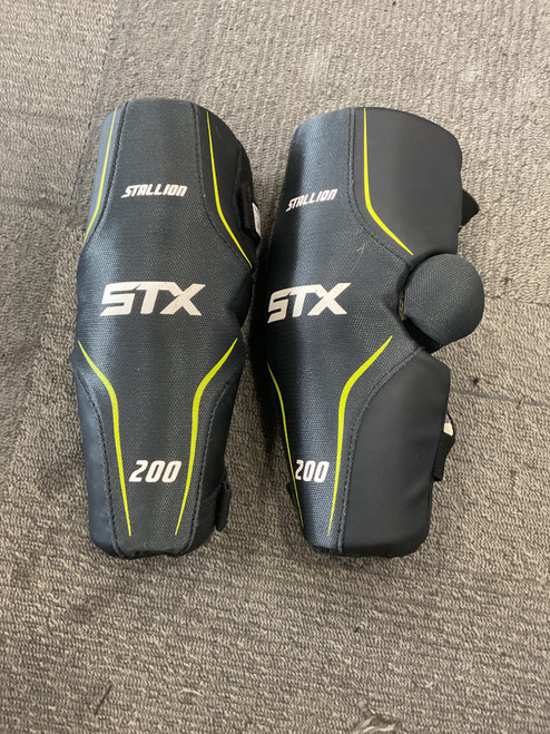 Vist Large View of Product Image Which is Used STX STALLION 200 ARM PADS Lacrosse Arm Pads/Guards Black MD