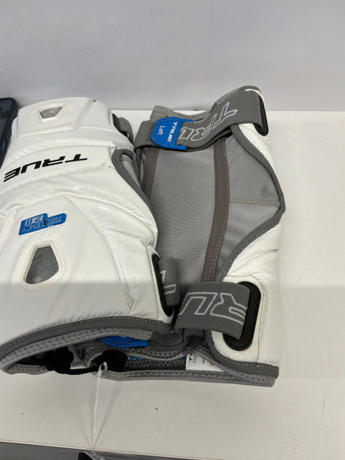 Vist Large View of Product Image Which is Used True FREQUENCY 2.0 Lacrosse Arm Pads/Guards White XL