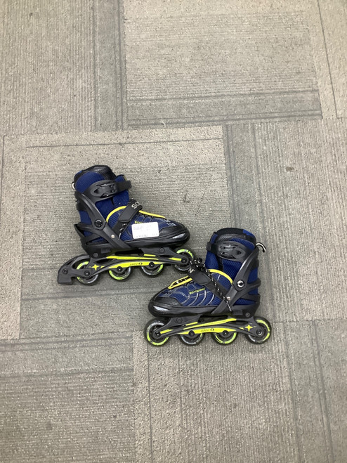 Vist Large View of Product Image Which is Used Schwinn ADJUSTABLE 1-4 Junior Roller Quad Skates Black Adjustable