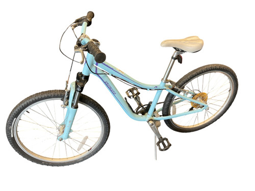Vist Large View of Product Image Which is Used Specialized HOTROCK Mountain Bike Womens Carolina Blue 38-42cm - 15-16" - SM Frame