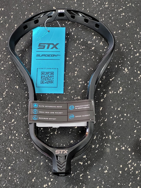 Vist Large View of Product Image Which is STX SURGEON 1K Mens Lacrosse Head Black