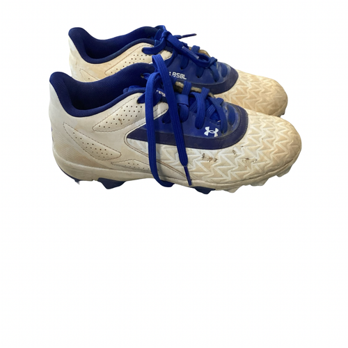 Vist Large View of Product Image Which is Used Under Armour BASEBAL CLEATS BB/SB Cleats White Junior 03