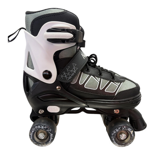 Vist Large View of Product Image Which is Used NATTORLE Child Roller Quad Skates Black Adjustable
