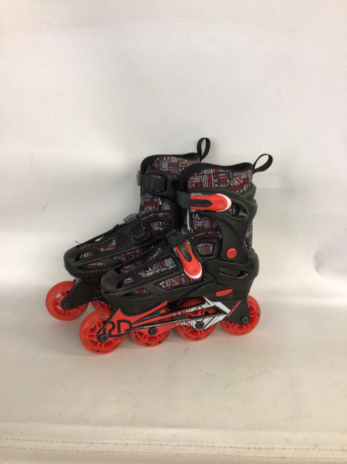Vist Large View of Product Image Which is Used ROLLER DERBY Junior Rec Fitness Skates Black Adjustable