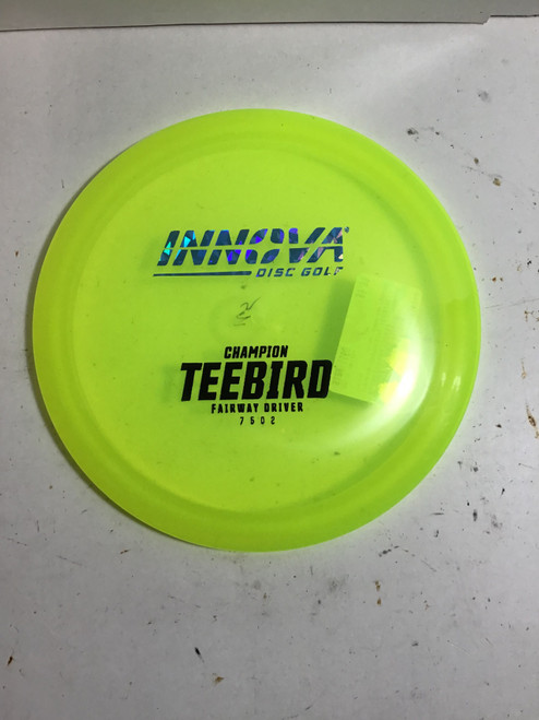 Vist Large View of Product Image Which is Used Innova CHAMPION TEEBIRD Disc Golf Driver Yellow 166g
