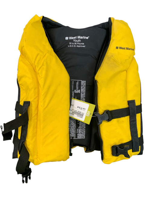 Vist Large View of Product Image Which is Used Youth PFD Yellow Youth 50-90
