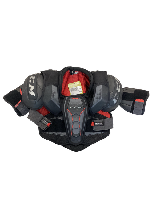 Vist Large View of Product Image Which is Used CCM JETSPEED CONTROL Junior Shoulder Pads LG