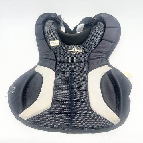 Vist Large View of Product Image Which is Used All-Star ALL PRO 12-16 Catchers Chest Protector Black Intermed