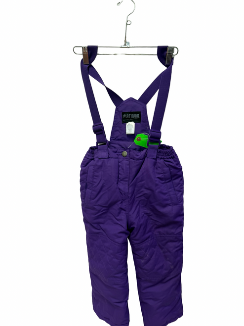 Vist Large View of Product Image Which is Used PLATNIUM Size 4 Youth Snow Jacket And Bibs Purple
