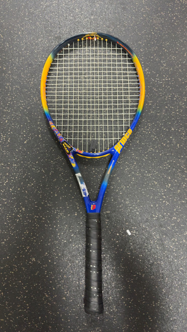Vist Large View of Product Image Which is Used Prince THUNDER EXTREME Adult Tennis Racquet Navy Blue 4 3/8"