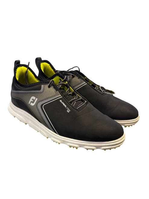 Vist Large View of Product Image Which is Used Foot Joy Mens Golf Shoes Black Senior 9
