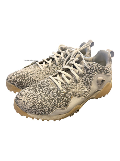 Vist Large View of Product Image Which is Used Adidas Mens Golf Shoes White Senior 9.5