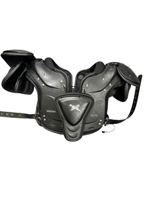 Vist Large View of Product Image Which is Used Xenith FLYTE FB Shoulder Pads Black MD