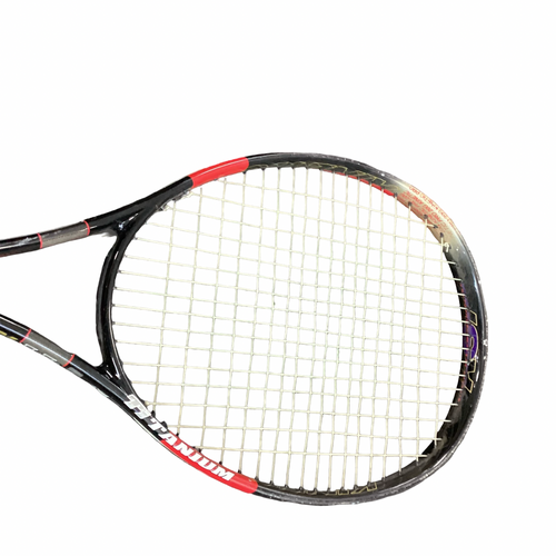 Vist Large View of Product Image Which is Used TI KINETIC Adult Tennis Racquet Black Unknown
