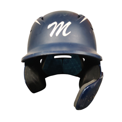 Vist Large View of Product Image Which is Used Easton ELITE Batting Helmet No Mask Navy Blue Medium