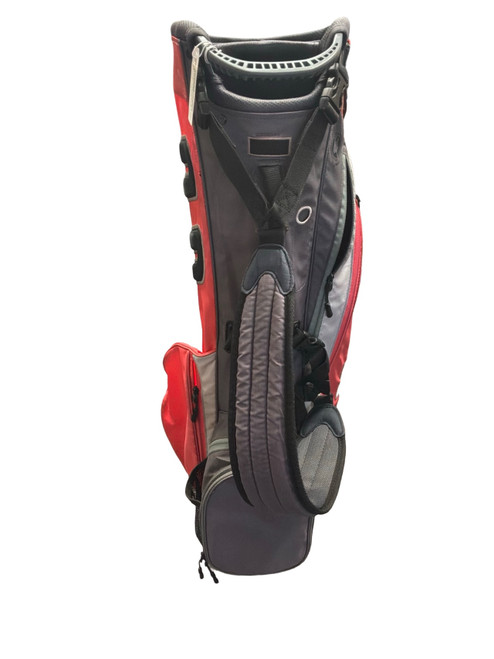 Vist Large View of Product Image Which is Used Titleist PLAYERS 4 CARBON KINLOCH Mens Stand Bag Red And Grey