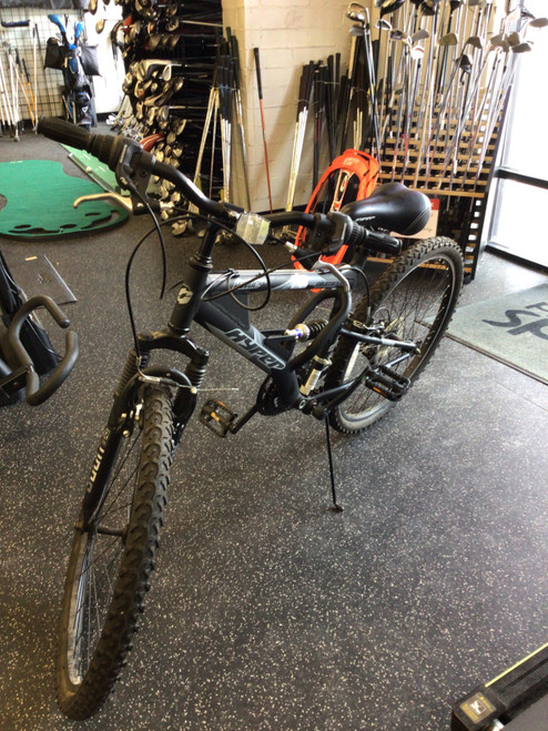 Vist Large View of Product Image Which is Used HYPER HAVOC FS Mountain Bike Mens Black 43-47cm - 17-18" - MD Frame