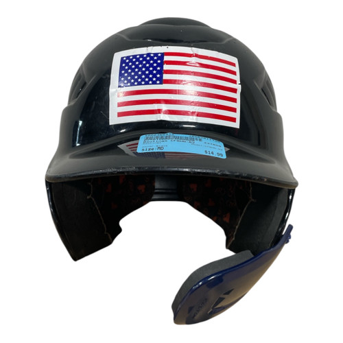 Vist Large View of Product Image Which is Used Rawlings CFBHN-R2 Batting Helmet No Mask Black MD