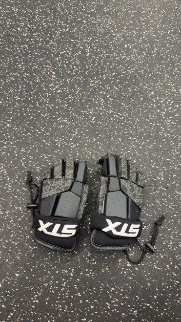 Vist Large View of Product Image Which is Used STX STALLION 75 Lacrosse Gloves Junior Black SM