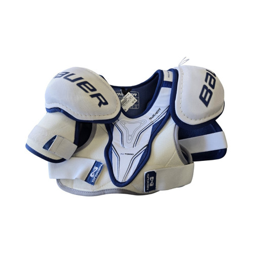 Vist Large View of Product Image Which is Used Bauer N7000 SHOULDER PAD JR MD Junior Shoulder Pads MD