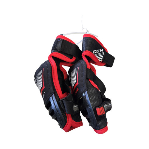 Vist Large View of Product Image Which is Used CCM JETSPEED EDGE ELBOWS JR LG Junior Elbow Pads LG