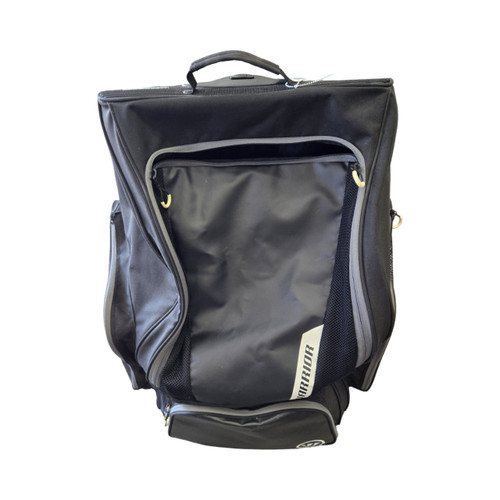 Vist Large View of Product Image Which is Used Warrior WHEELED BACKPACK Sr Hockey Wheeled Black