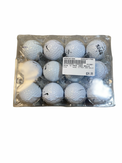 Vist Large View of Product Image Which is Used Nike 12 PACK USED BALLS 12 Pack - Golf Balls