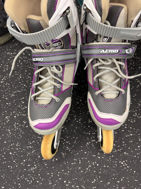 Vist Large View of Product Image Which is Used RollerDerby ELITE SERIES Q60 Senior Rec Fitness Skates Grey Senior 6