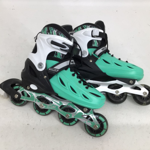 Vist Large View of Product Image Which is Used METRO ROLLER JR 3-6 ADJUSTABLE INLINE Junior Roller Quad Skates Turquoise Junior 06