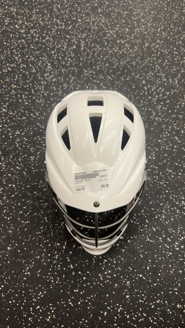 Vist Large View of Product Image Which is Used Cascade CS-R Lacrosse Helmet White One Size