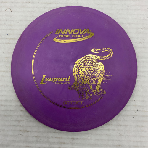Vist Large View of Product Image Which is Used Innova DX LEOPARD Disc Golf Driver Pink 150g