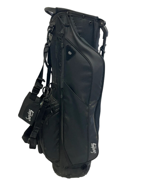 Vist Large View of Product Image Which is Used Sunday Golf 5 Way Mens Golf Stand Bag
